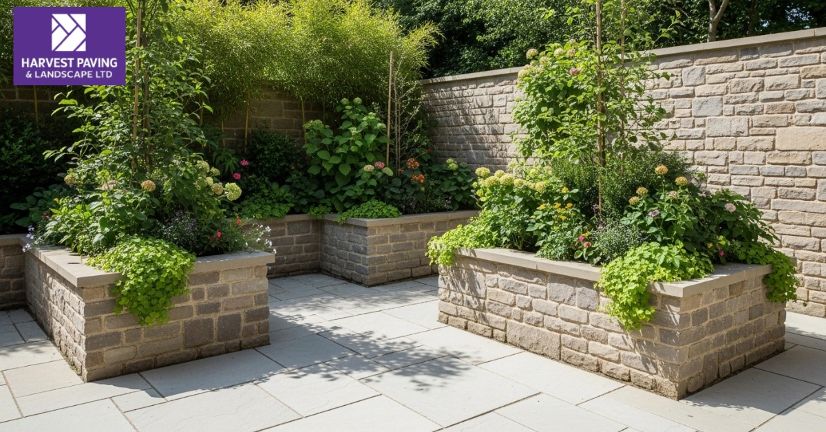 garden patio Walling features