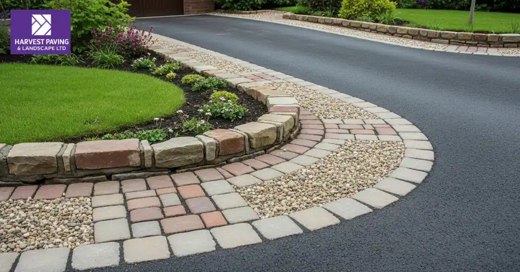 Mixed Material Driveway Edging
